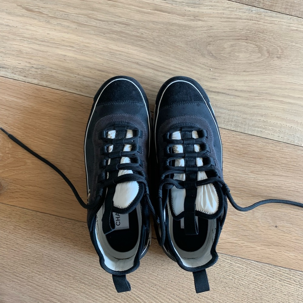 CHANEL Black Sneakers